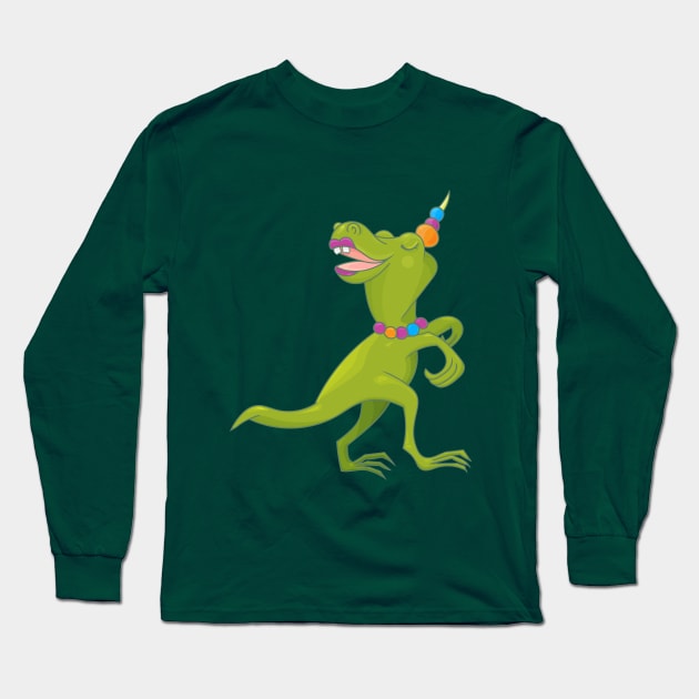 Mamasaurus Dinosaur Tyranasaurus Rex Long Sleeve T-Shirt by tatadonets